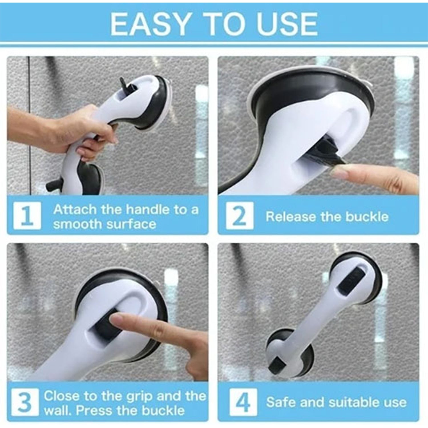 Convenient helping handle for stuck doors. Convenient helping handle for stuck doors.